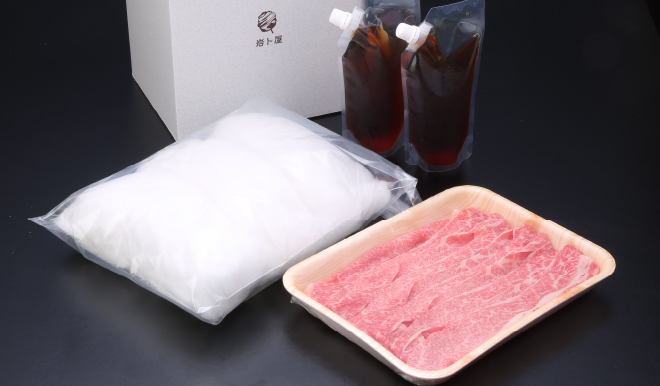 綿菓子すき焼きセット 飛騨牛肩ロース